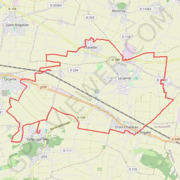 Trace GPS La Ronde des blés - La Jarrie, itinéraire, parcours