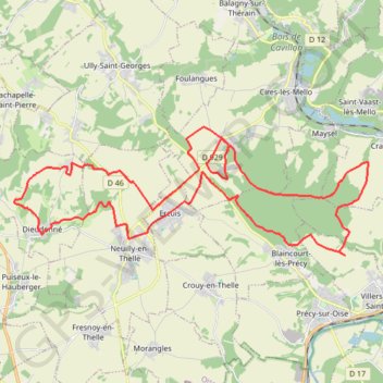 Trace GPS La Picardienne, itinéraire, parcours