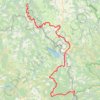 Trace GPS GR470 Chemin de l'Allier. De Pont d'Alleyras (Haute-Loire) à La Bastide-Puylaurent (Lozère), itinéraire, parcours