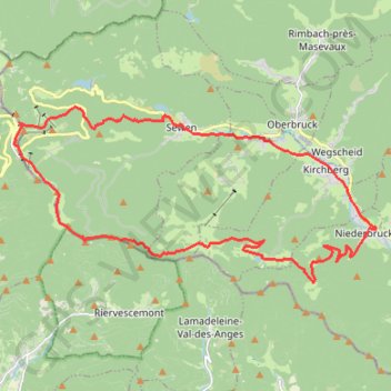 Trace GPS Petit tour dans la vallée de Masevaux, itinéraire, parcours