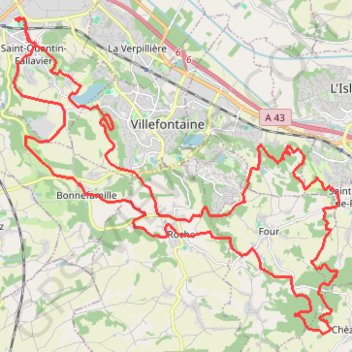 Trace GPS La Saint-Quentinoise, itinéraire, parcours