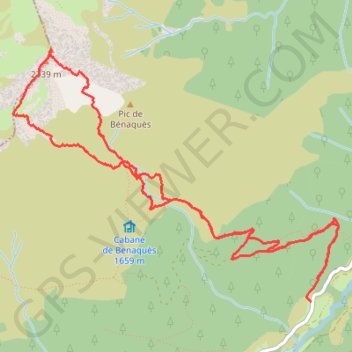 Trace GPS Pic de Montaigu, itinéraire, parcours