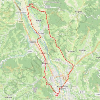 Trace GPS Haute Bigorre - Les Coteaux, itinéraire, parcours