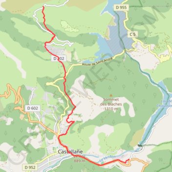 Trace GPS La Baume - Chaudanne, itinéraire, parcours