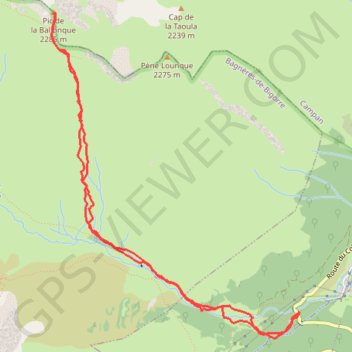 Trace GPS Sortie hivernale au Pic Ballonque, itinéraire, parcours