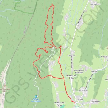 Trace GPS Hivernale de Méaudre, itinéraire, parcours