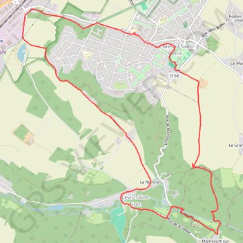 Trace GPS Le Vallon du Pommeret (78 - Yvelines), itinéraire, parcours