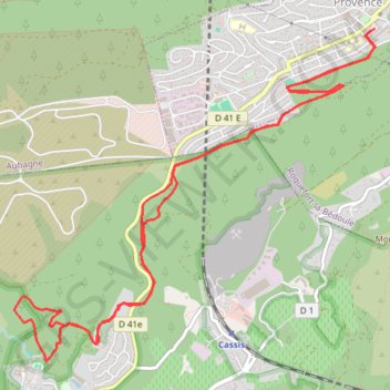 Trace GPS Rando Carnoux - les Gorguettes - Carnoux, itinéraire, parcours