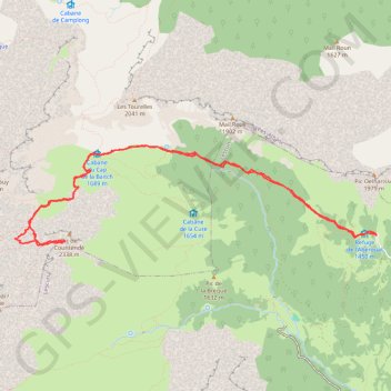 Trace GPS Pic de Countende, itinéraire, parcours
