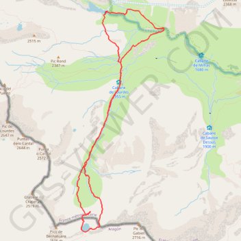 Trace GPS Lac de la Bernatoire, itinéraire, parcours