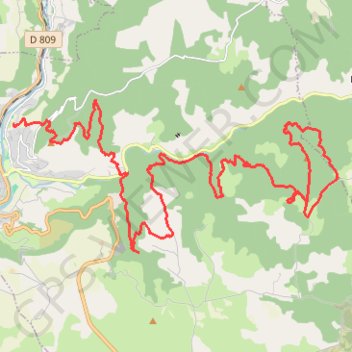 Trace GPS Festival des Templiers 2022 Marathon du Larzac, itinéraire, parcours