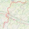 Trace GPS GR652 De Tournon-d'Agenais (Lot-et-Garonne) à La Romieu (Gers), itinéraire, parcours
