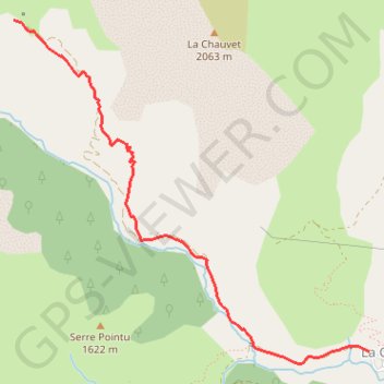 Trace GPS Refuge pastoral de Chazal, itinéraire, parcours