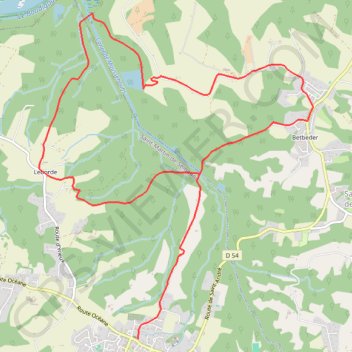 Trace GPS Saint-André et Saint-Martin-de-Seignanx, itinéraire, parcours