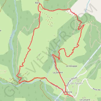 Trace GPS Hery-La Penne - La Tuilette, itinéraire, parcours