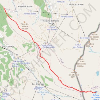 Trace GPS Lac Vert (74), itinéraire, parcours