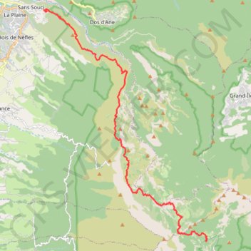 Trace GPS Balade à La Réunion, itinéraire, parcours