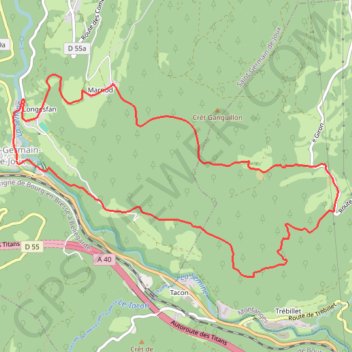 Trace GPS Marmites de Géant, itinéraire, parcours