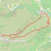 Trace GPS Paziols-Pech de la Couronne (boucle), itinéraire, parcours
