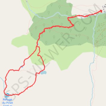 Trace GPS Refuge du Pinet, itinéraire, parcours
