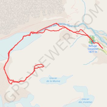 Trace GPS Bosse de la Momie - Ecrins, itinéraire, parcours
