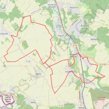 Trace GPS Mareil-sur-Mauldre VTT 1 janv. 2021 à 14:04, itinéraire, parcours