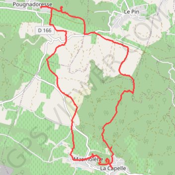 Trace GPS Rando Pougnadoresse, itinéraire, parcours