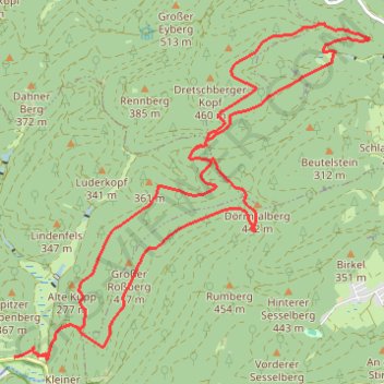Trace GPS A la découverte du Napoleonfelsen, itinéraire, parcours