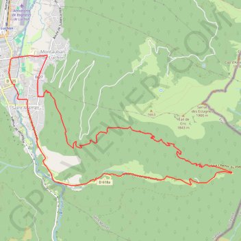 Trace GPS Fonds de Burbe - Saint-Mamet, itinéraire, parcours
