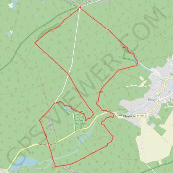 Trace GPS En forêt de rambouillet, itinéraire, parcours