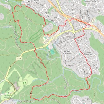 Trace GPS 2024 02 06 - repérage Font Martine Sinodon Christian modifié, itinéraire, parcours