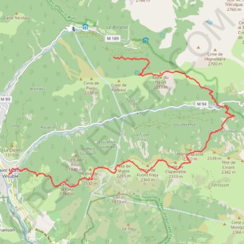 Trace GPS Le Boreon - baisse de ferisson - Saint martin, itinéraire, parcours