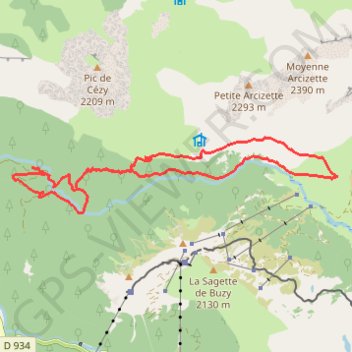 Trace GPS Vallon du Soussouéou, itinéraire, parcours