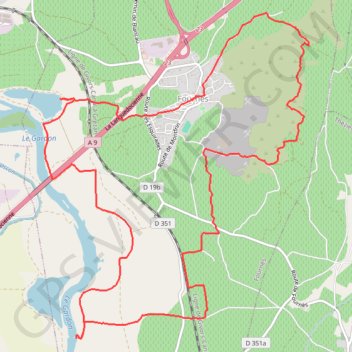 Trace GPS Les Fosses de Fournès, itinéraire, parcours