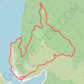 Trace GPS Bauduen balcon sue le lac Sainte Croix, itinéraire, parcours
