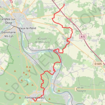 Trace GPS Rando des 3 chateaux, itinéraire, parcours