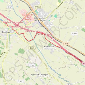 Trace GPS Canal du Midi - Écluse de Laval - En Cassan, itinéraire, parcours