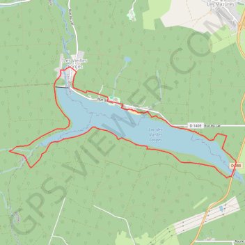 Trace GPS Parcours n5 bleu Tour du Lac des Vieilles Forges - Ardenne Espace Trail, itinéraire, parcours