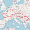 Trace GPS Tour d'Europe, itinéraire, parcours