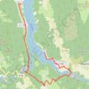 Trace GPS Lac Monteynard, itinéraire, parcours