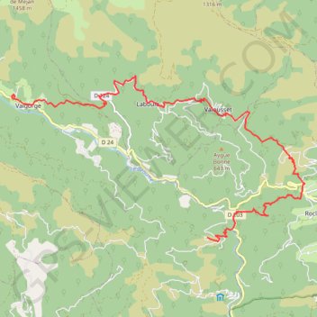 Trace GPS Le Villard - Sarrabasche, itinéraire, parcours