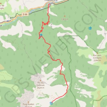 Trace GPS Refuge Carança - Thues, itinéraire, parcours
