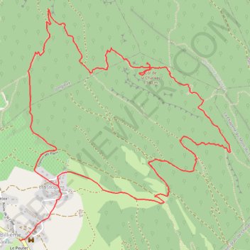 Trace GPS La Charvaz par les Follioules depuis Billième, itinéraire, parcours
