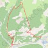 Trace GPS Col de la Crèche - randonnée pédestre, itinéraire, parcours