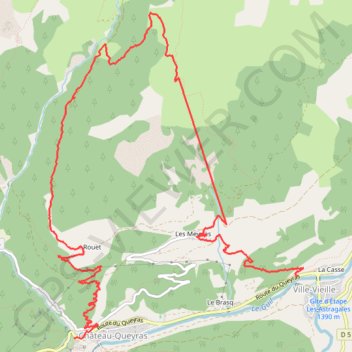 Trace GPS Col de la Crèche - randonnée pédestre, itinéraire, parcours