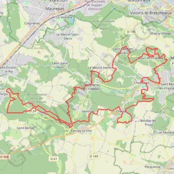 Trace GPS Rallye de Choisel, itinéraire, parcours