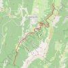 Trace GPS Vercors Quatre Montagnes-cabane de Carrette les Allières, itinéraire, parcours