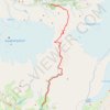 Trace GPS Laugavegur, trajet Skogar - Basar, itinéraire, parcours