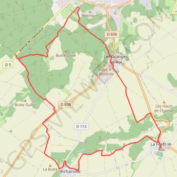 Trace GPS La Forêt le Roi, itinéraire, parcours