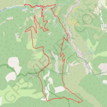 Trace GPS Gorges Trevans, itinéraire, parcours